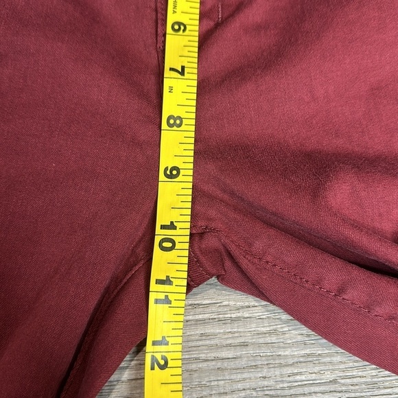Sam Edelman Women’s The Kitten Mid Rise Skinny Jeans 26” Inseam Maroon Sz 10/30 - Picture 10 of 12
